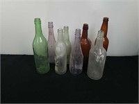 A group of vintage bottles