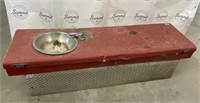 Diamond Plated Tool Box with Sink!