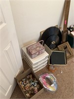 LOT OF MISC & PICTURE FRAMES