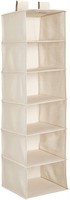 Amazon Basics Hanging Closet Shelf - 6-Tier,
