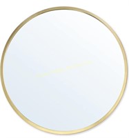 ZENIDA $91 Retail  Round Wall Mirror, 30” Large