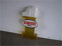 Genesee Beer #1 Bar Plastic Advertising Sign