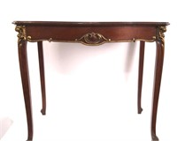 French Louis XV Style mahogany side table