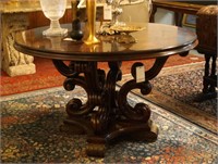 Inlaid top Round Center Table