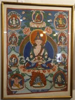 Antique Handpainted Tibetan Tonka