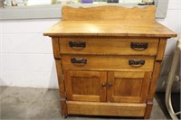 Vintage 2 Drawer Dresser on Wheels 30x17.5x32.5H