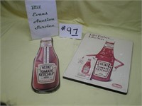 Heinz Ketchup Plaque and Thermometer