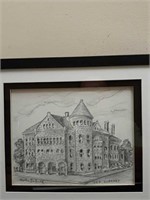 Horton Ballard Pencil Sketch Old Library R