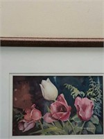 Thelma Frame Watercolor Tulips 7"X 10"