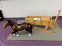 Clydesdale horse & bobsled built by Art Wandrey