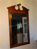 Wall mirror with eagle 40"H x 20"W