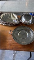 5 pc. silver plated dining ware