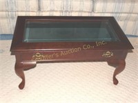 Coffee table w/bevel glass and drawer for