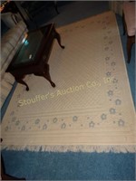 Rug 5' x 8' cream/blue/tan