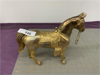 Metal gold horse figurine