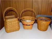 3- Longaberger baskets