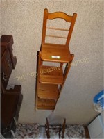 57" H Chair design shelves
