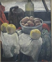 L. McConaha oil, 24" x 20", Sill-Life of Fruit