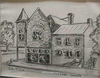 Horton Ballard Pencil Sketch " Cutters Corner