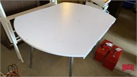 Metal & Wood 2-Leaf Table & 29"x47" Table
