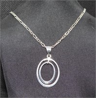 Sterling Silver Necklace 5.51g 17"