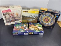 Lot of 5 New in Box Puzzles
