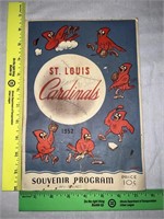 1952 St. Louis Cardinals Souvenir Program