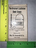 Lightning Seed Sewer Advertising