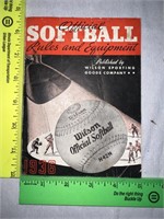1936 Wilson Softball Rules