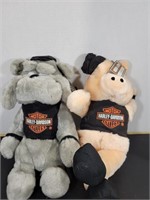 Two Harley Davidison Stuffed Animals New with Tags
