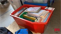 Poly Bucket of Misc. Books