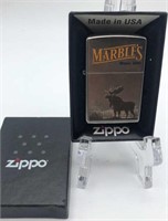 Zippo Lighter with Marbles Knife Company