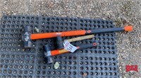 Rubber Hammer, Small & Large Sledge Hammers