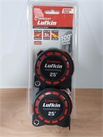 NEW 25' Lufkin Tape Measure - 2 pk