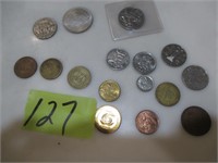 15 Foreign coins, Austraila, Trinidad Columbia