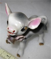 Vtg Porcelain Little Cow- Japan