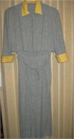 Retro Grey Belted Dress w/ Jacket