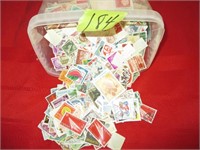 Container of world stamps Good cond