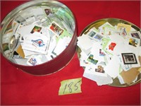 Tin of Canadian stamps Good cond