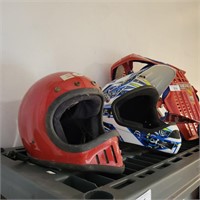 Pair of Vintage MotoCross  Helmets