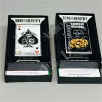 2- new Zippo lighters "Sons of Anarchy"