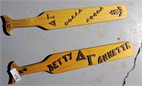Pair of Vintage 1950s College Sorority Paddles
