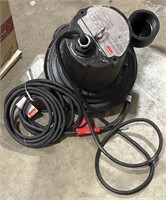 Dayton Sewage Ejector Pump: 1-1/2, 220V AC, No