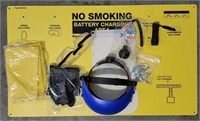No Smoking Battery Charging Area Sign & Kit Flash