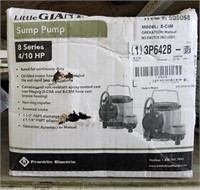 Little Giant Sump Pump 8 Series 4/10-HP 10-AMPs