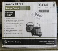 Little Giant Sump Pump 6 Series 1/3-HP 9-AMPs