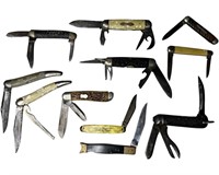 Assortment of Vintage Pokcet Knives Jowika, Hammer