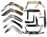Group of Vintage Pocket Knives- Kamp King, Sharp,