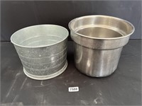 Galvanized Bucket, Stainless Pot