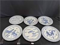 14.75" Large Ceramic Asian Plates